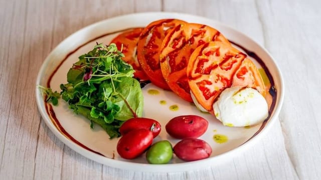 Mozzarella Caprese Salads.